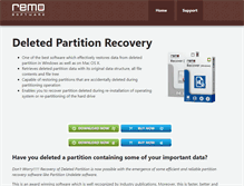 Tablet Screenshot of partitionundelete.com